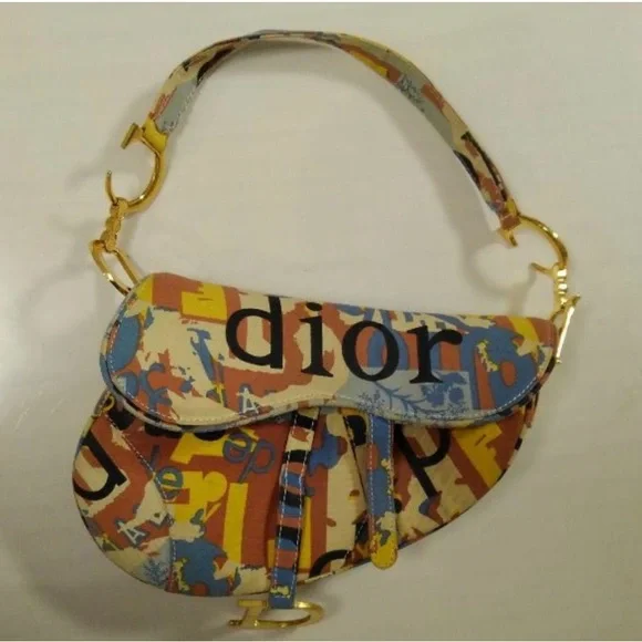 Christian Dior graffiti mini Boston barrel bag  creation of John Galliano 2000 - Picture 6 of 6